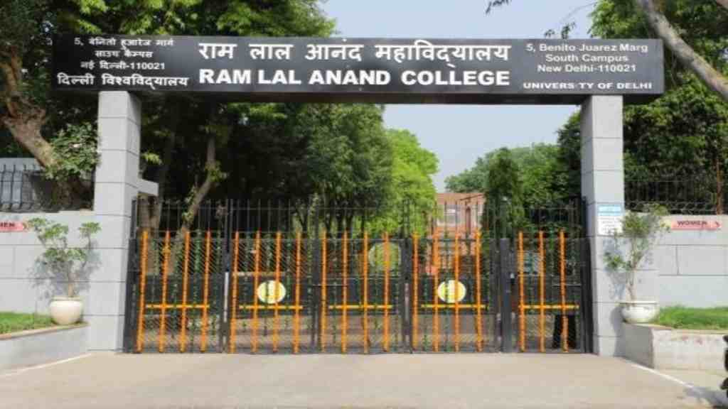 Ram Lal Anand College DU Recruitment 2022