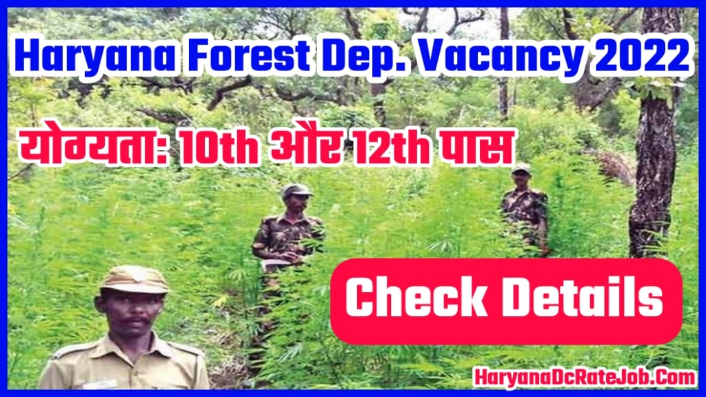 Haryana Forest Department Vacancy 2022