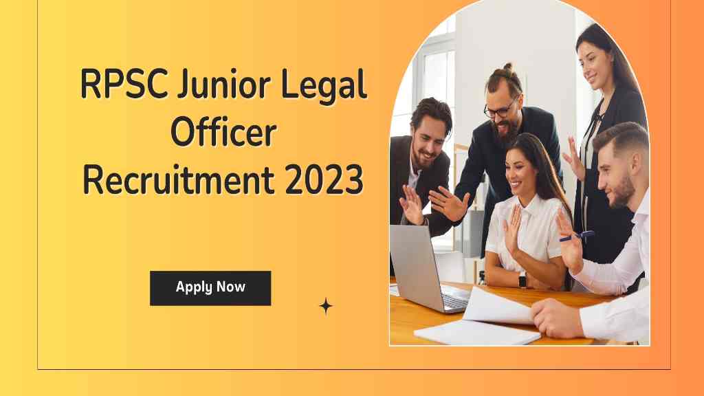RPSC Junior Legal Officer Vacancy 2023
